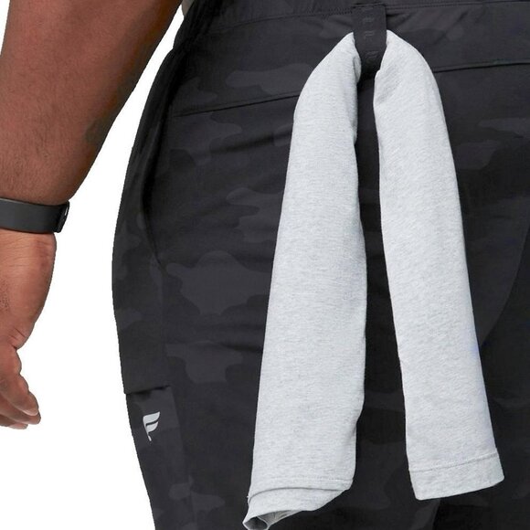 NWOT Men's Fabletics 2X Short BLACK TACTICAL CAMO The One Jogger - Picture 4 of 7